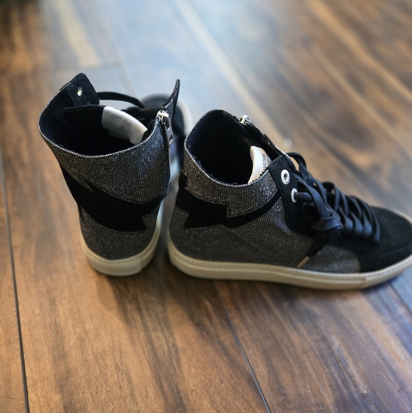 Zadig & Voltaire (ZV1747) Black High-Top Sneakers Sz 40/9 - Picture 2 of 3